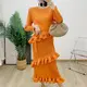 One Shoulder Pleated Gown Fast Shipping to Over 200+ Countries & Regions. - - Pleats Clothing 5