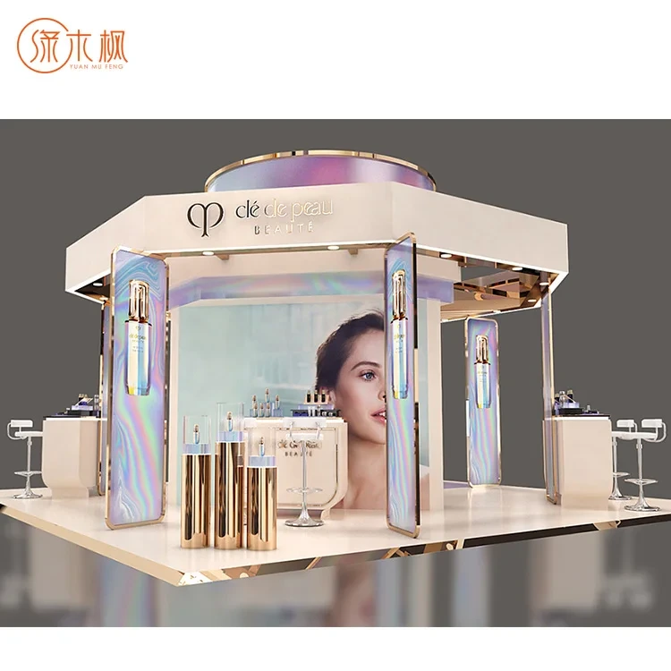 Exhibidores de cosméticos personalizados de proveedores de China para centros comerciales - Quiosco de perfumes más vendido - YMF-389 1