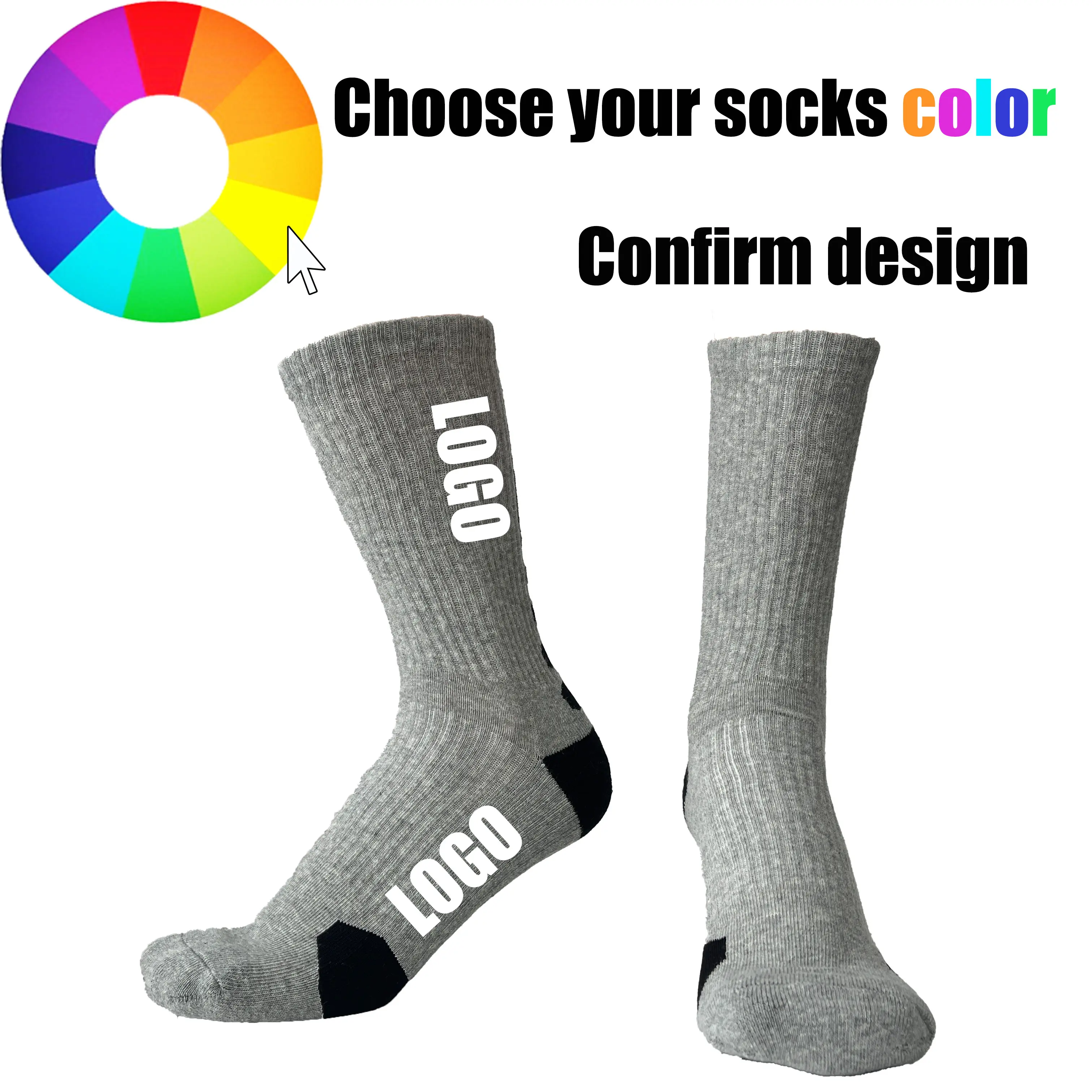 Mens Athletic Black Socks HY-S-017 - - Huayang 4