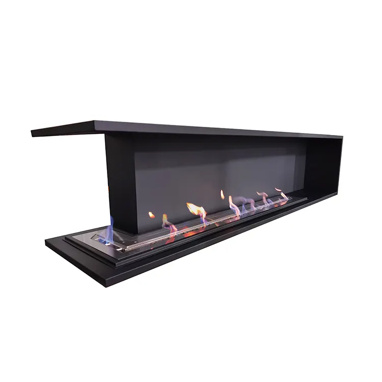 Corner Ethanol Fireplace