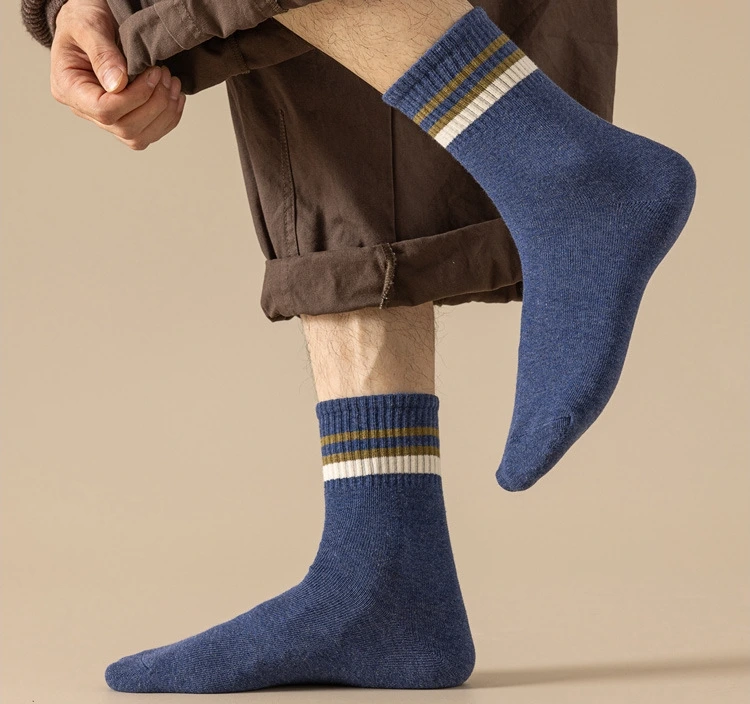 Chaussettes tricotées pour hommes en gros - Support OEM professionnel 1