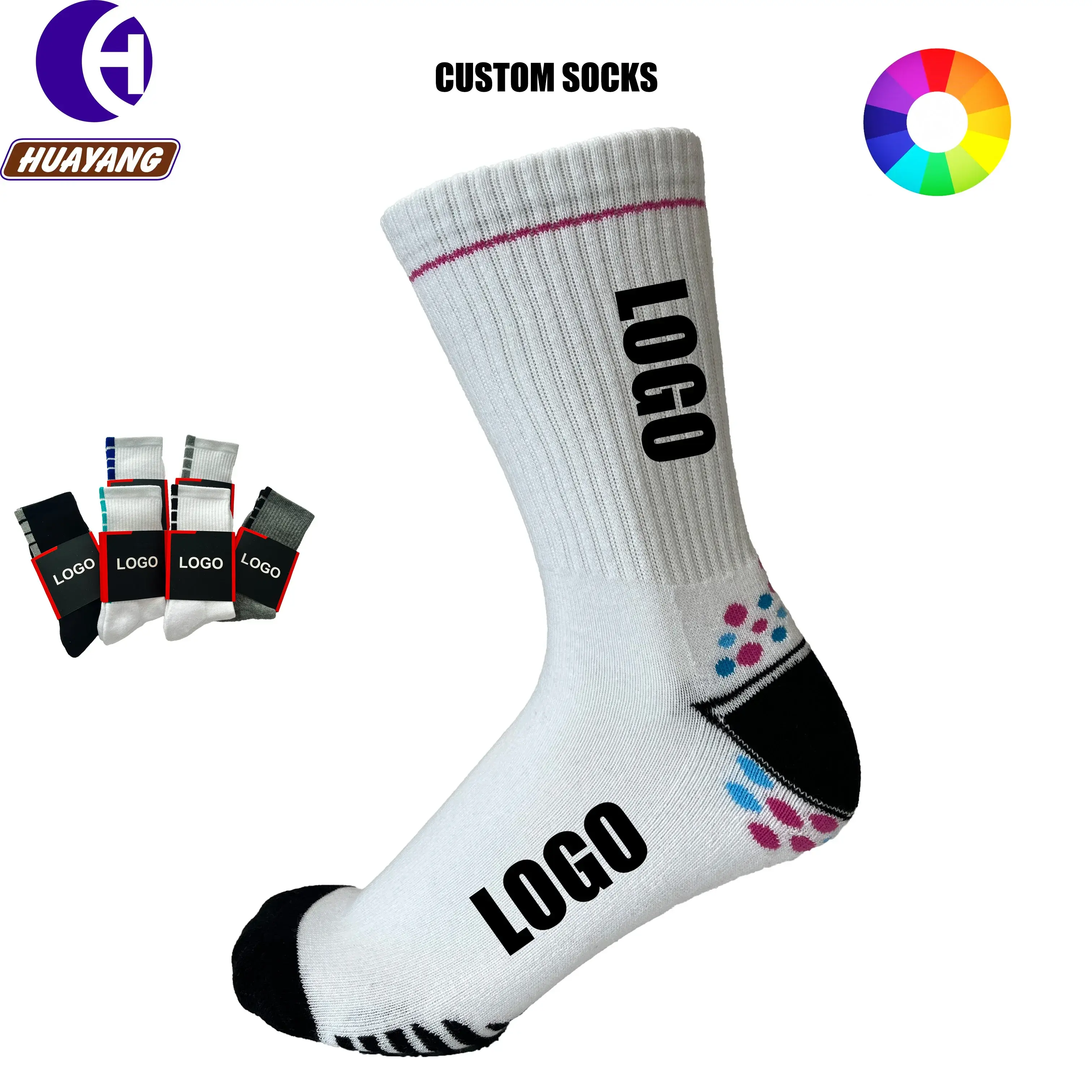 Men's Cotton Athletic Socks None - - Huayang 1