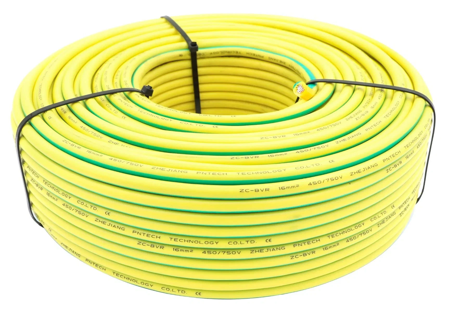 Oxygen-Free Copper Conductor Yellow Green PVC CE-35mm2 Grounding Wire - PV Solar Cable and Oxygen-Free Copper 1