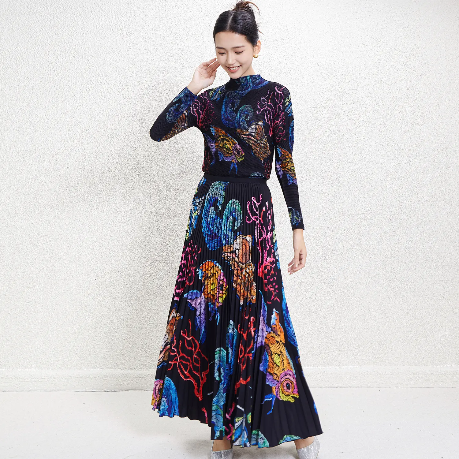 White Pleated Gown Pay with the World’s Most Payment Methods. by Pleats Clothing 3