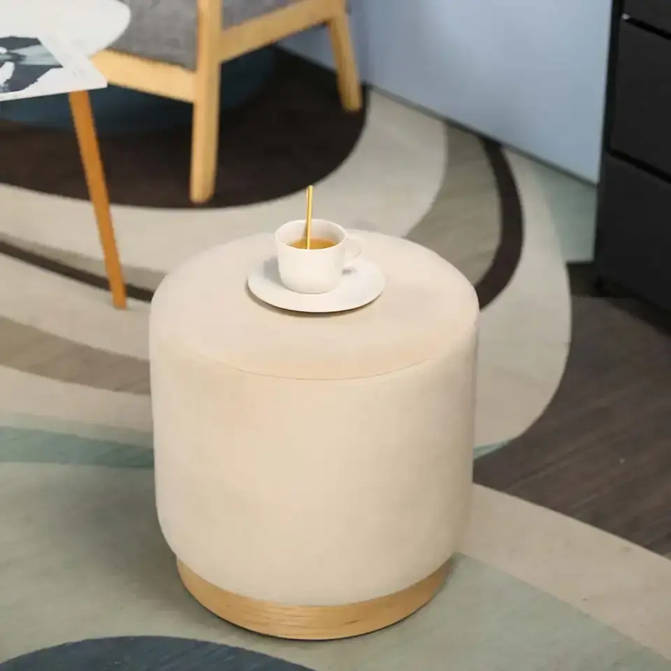 Velvet Ottoman 8808 - - NEW IMAGE 7