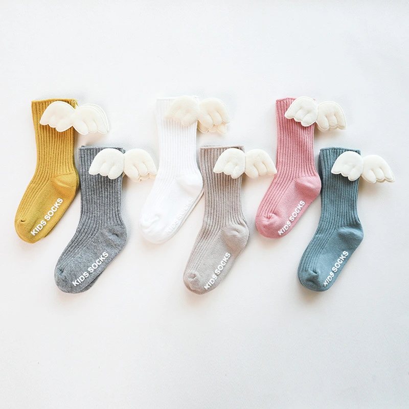 Cute Custom Baby Cotton Fly Socks for Kids 1