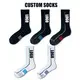 Mens Black Athletic Socks Knitted by Huayang 3