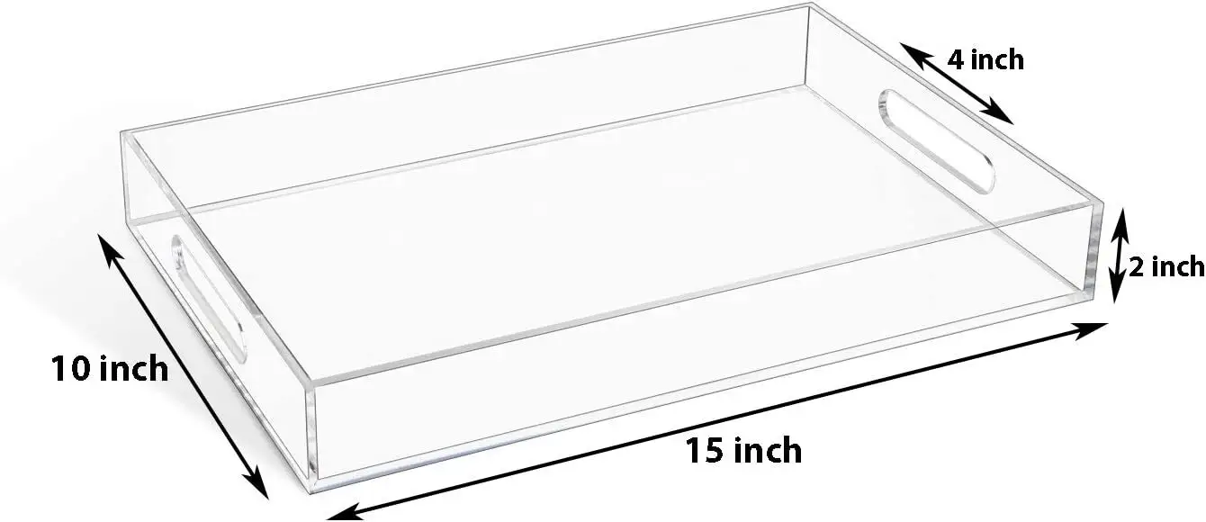 Custom Acrylic Box Manufacturer 10x15x2H Inch - - HQ ACRYLIC 5