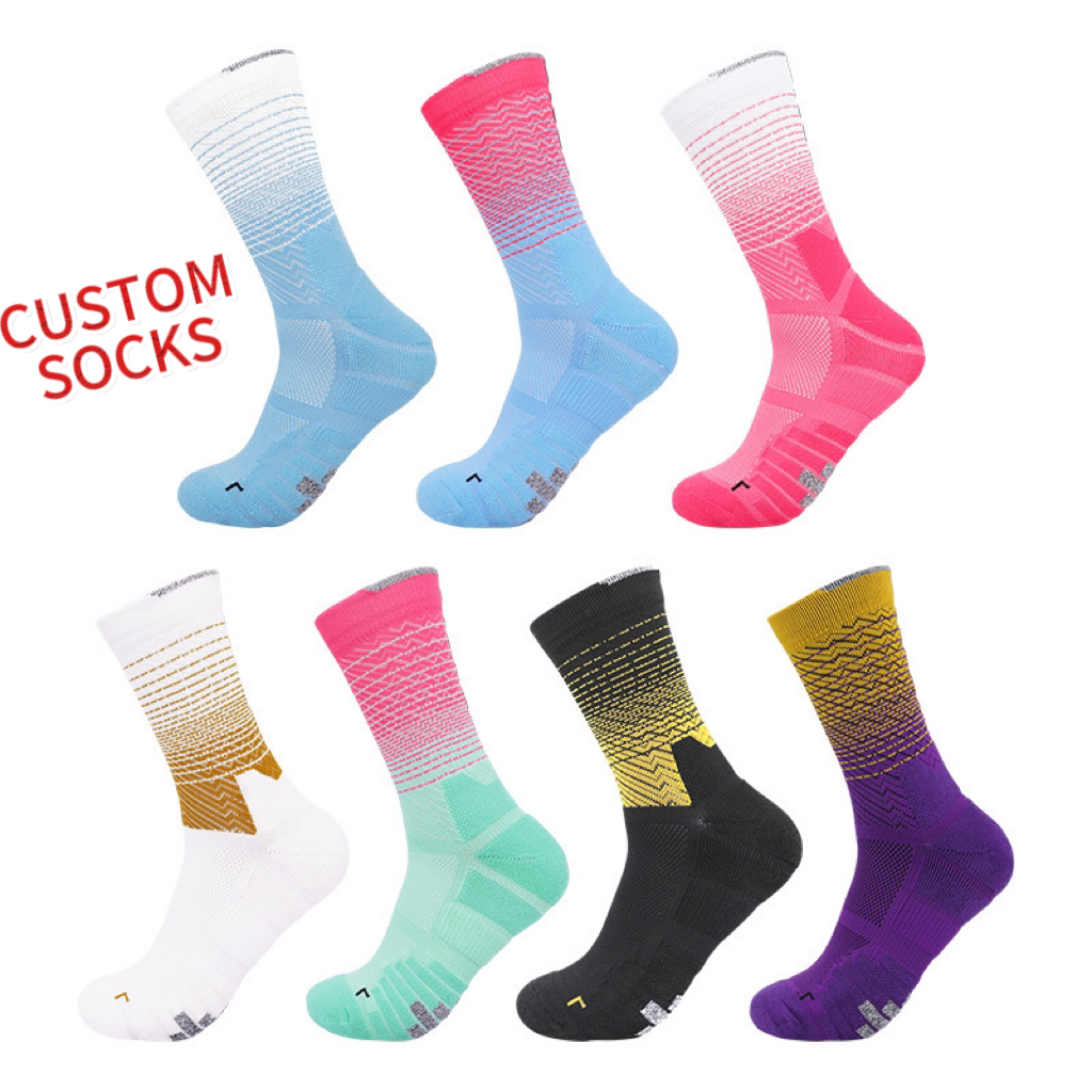 Colorful Custom Sports Socks for Men and Women 1