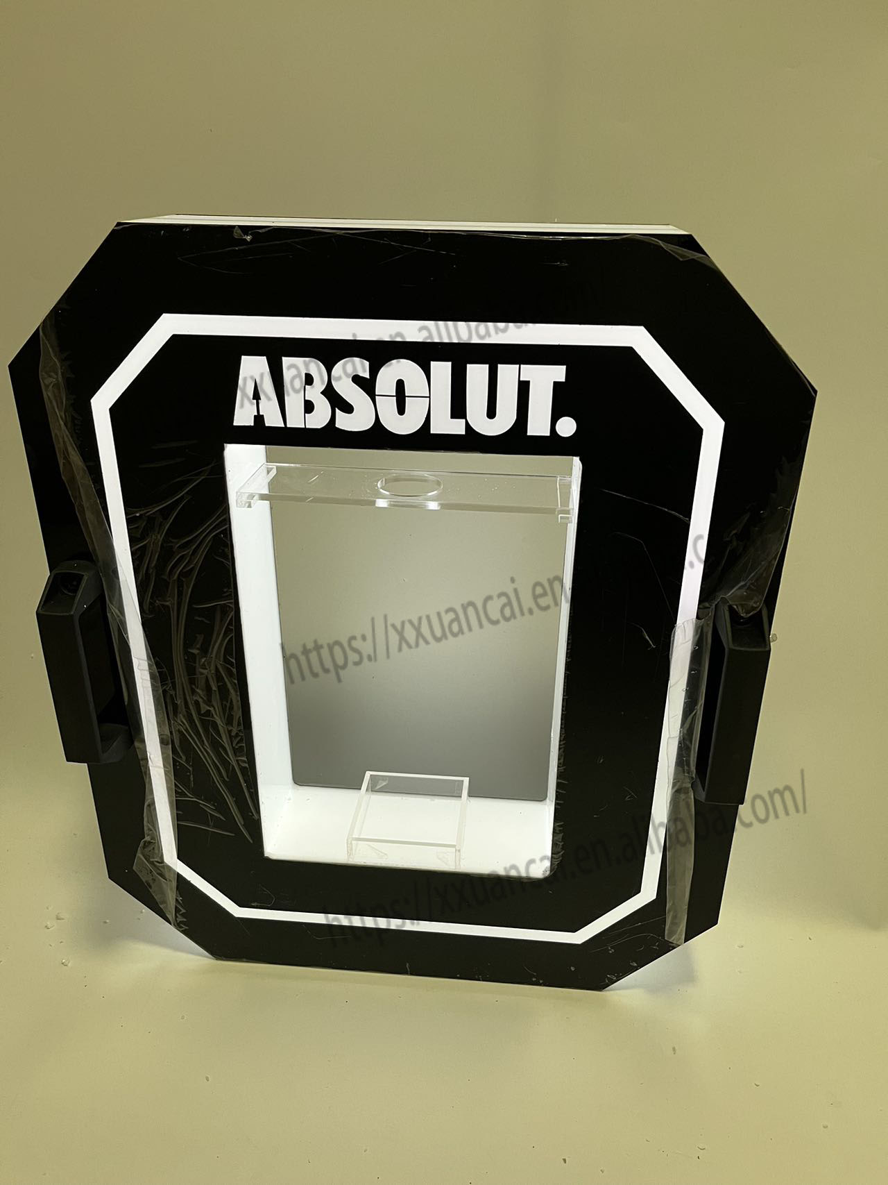 Custom Logo Rechargeable LED Bottle Presenter Carrier Display 5
