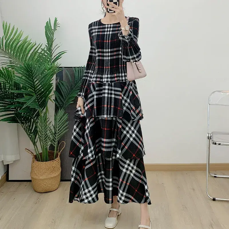 Pleated Gown Temperament Commuter by Pleats Clothing 4