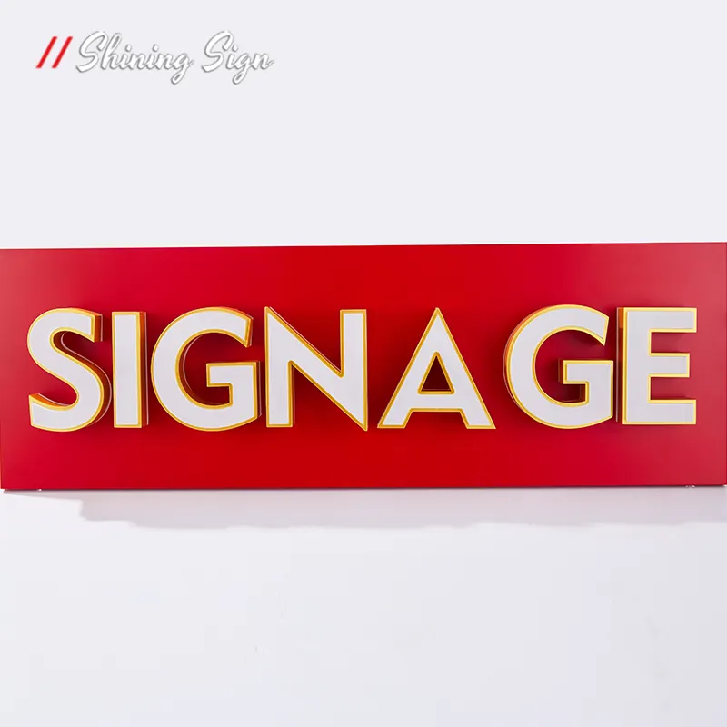 Front and Back Lit Channel Letters Shops - - Shining Sign 5