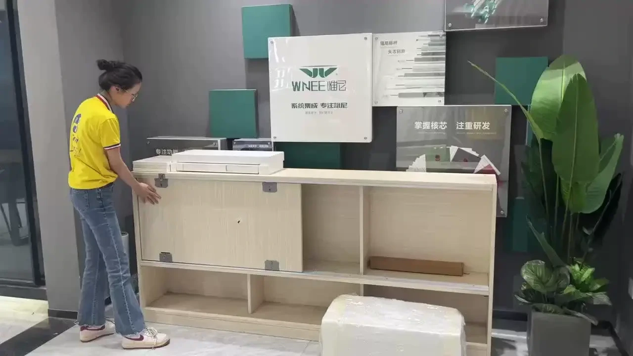 Soft Closing Wardrobe Sliding Door System Sliding Door Rollers POM Buffer Adjustable Hydraulic Dampers 1