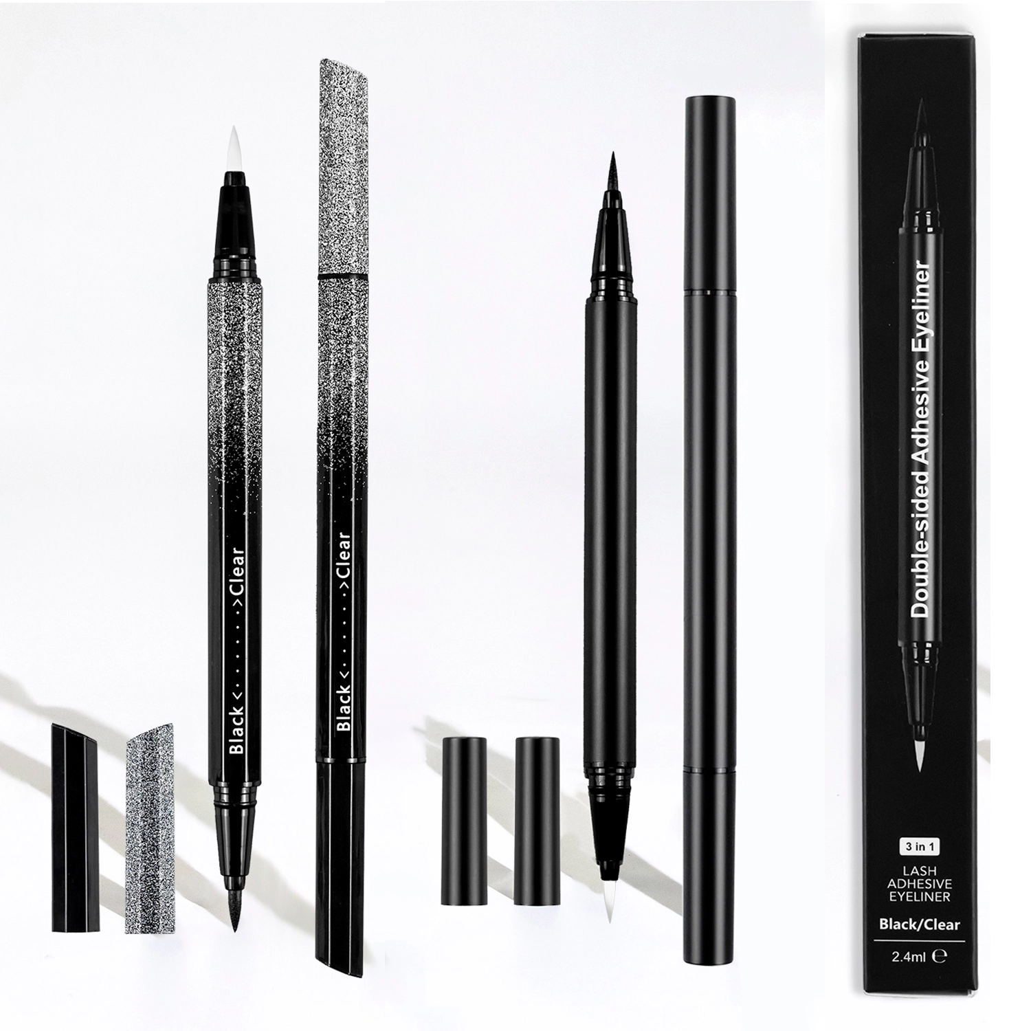 2021 Wholesale New Function Cosmetic Private Label Eyeliner Lash Glue Magic Adhesive Eyeliner Glue Pen For 3d Mink Eyelashes 1