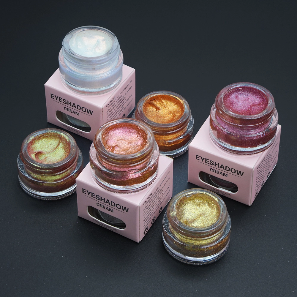 Mlm Custom Makeup Private Label Vegan Highlighter Eyeshadow Palette 12-color Chameleon Glitter Cream Eye Shadow 1