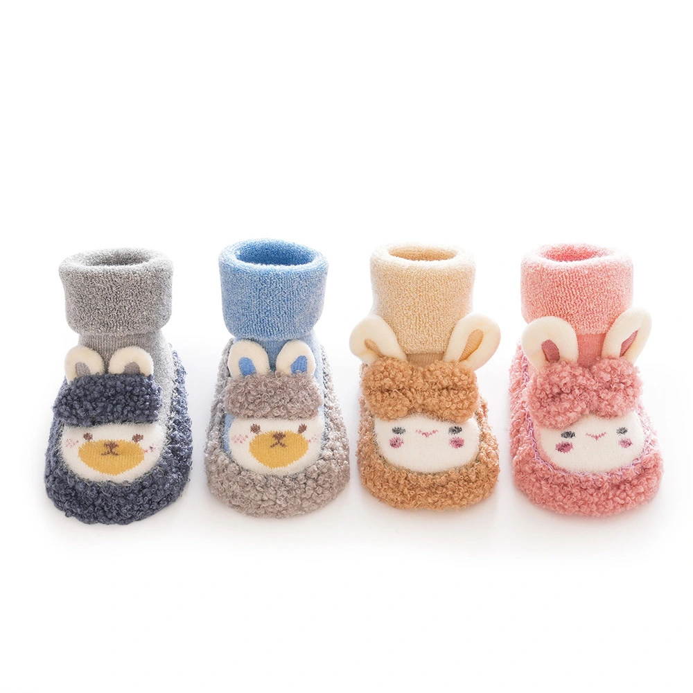 Warm Rabbit Baby Socks - Custom Indoor Walk Terry Socks 1