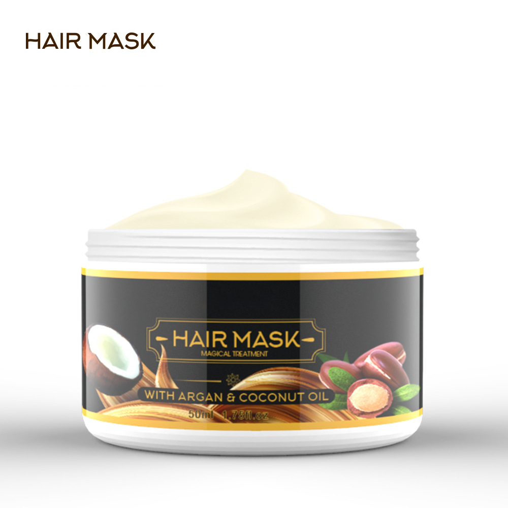 Mascarilla capilar orgánica a base de hierbas naturales para reparar el cabello largo 2