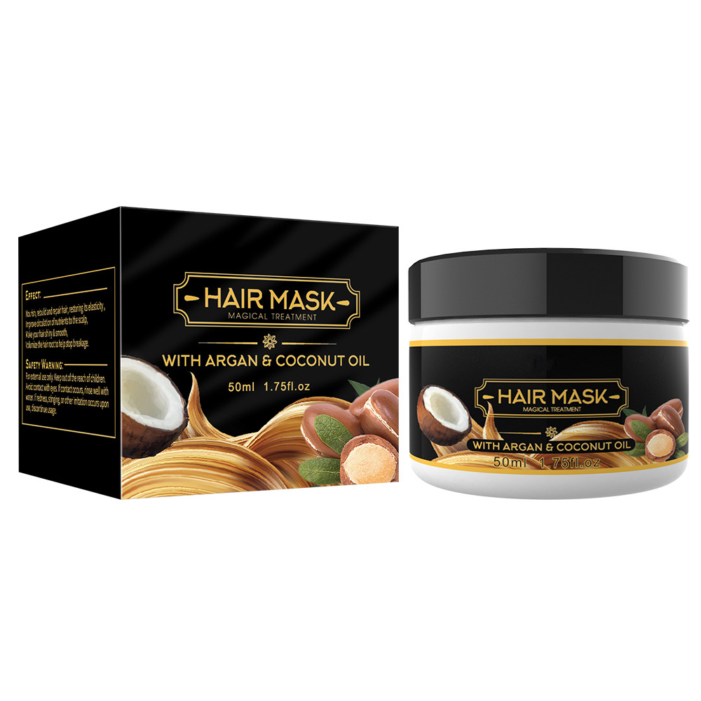 Mascarilla capilar orgánica a base de hierbas naturales para reparar el cabello largo 1