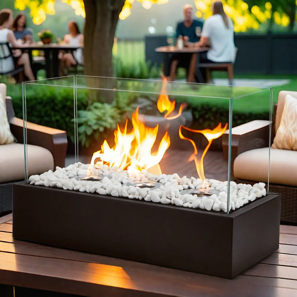 Dining Table Fireplace Ethanol Fireplaces - - NEW IMAGE 3