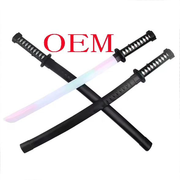 Brinquedo de espada Samurai com som LED - Novo design criativo personalizado 1
