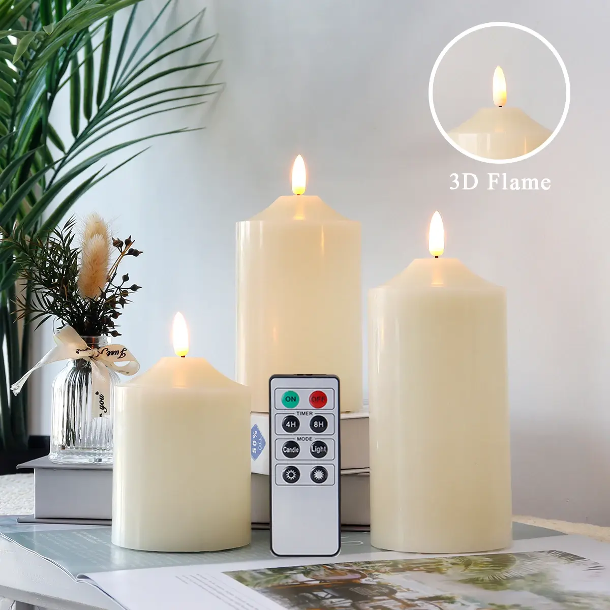 Remote Control Candles Mother's Day - - NEW IMAGE 3