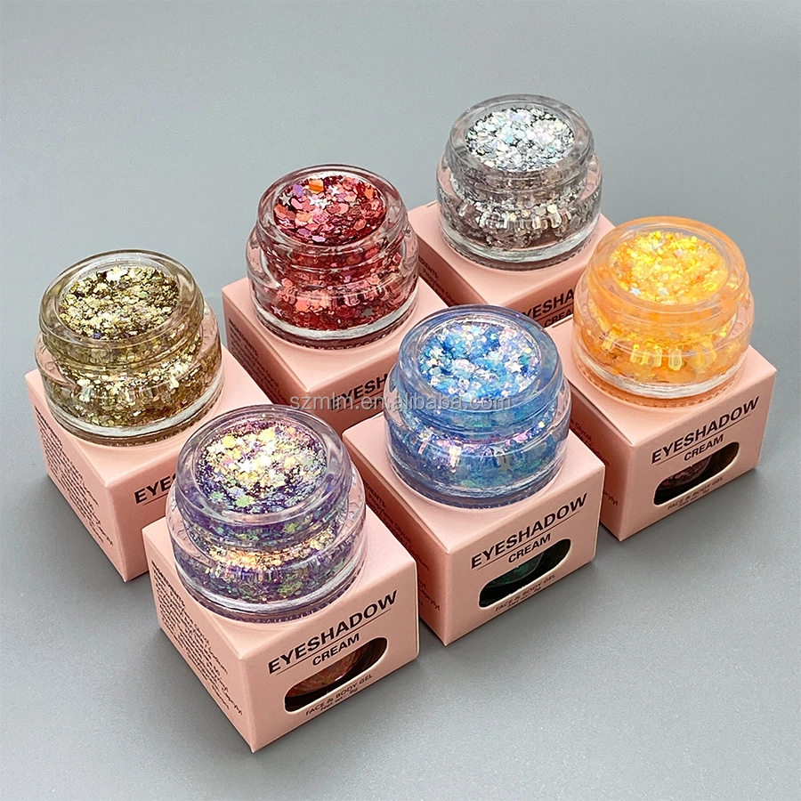 Mlm Custom Makeup Chameleon Makeup Creamy Glitter Body Gel For Face Body And Hair Eyeshadow Cream Glitter Gel 1