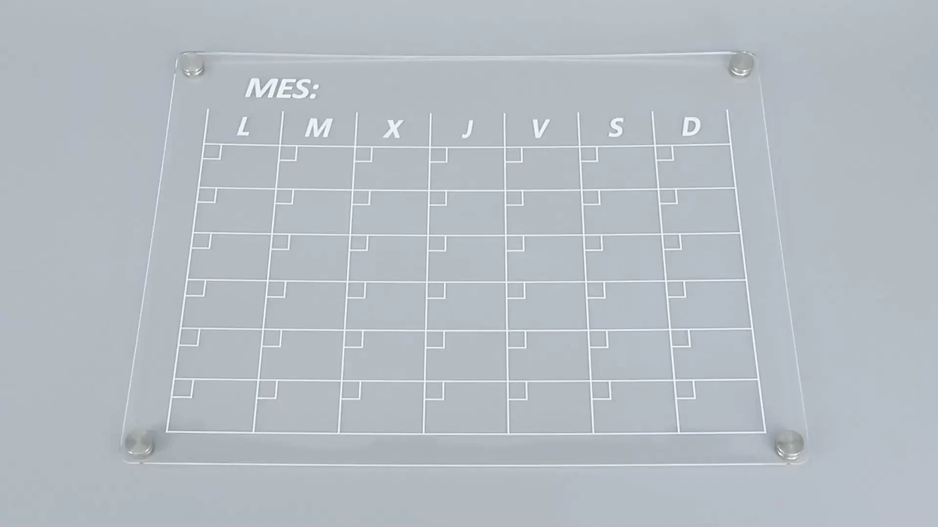 magnetic acrylic board clear acrylic Calendar magnetic acrylic Calendar for fridge 1