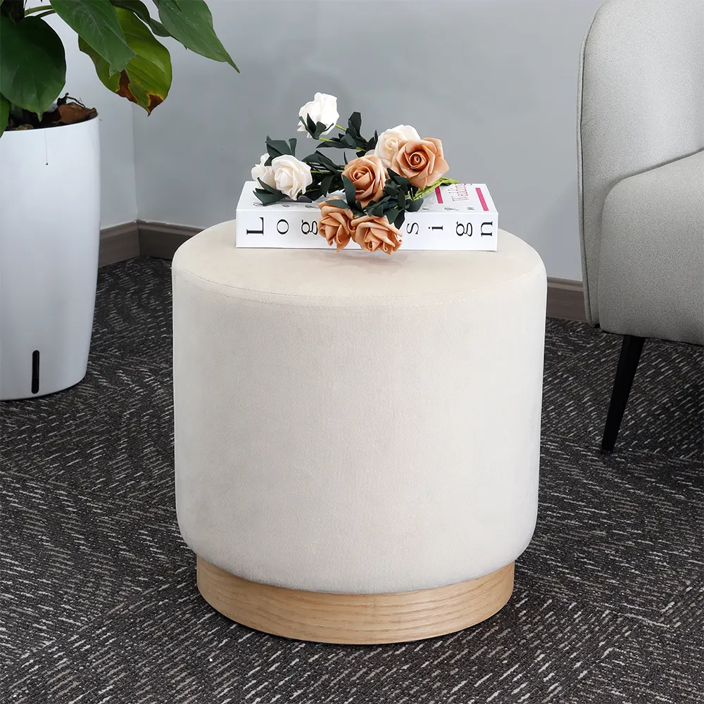 Velvet Ottoman 8808 - - NEW IMAGE 2