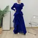 Long Pleated Gown Accept Customized Color by Pleats Clothing 2