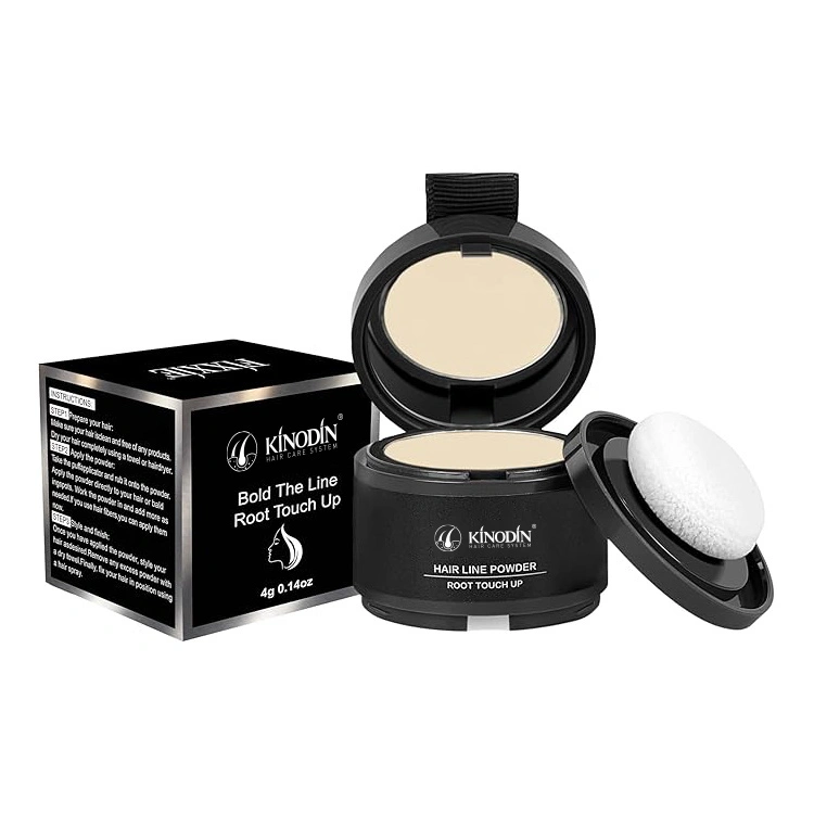 Polvo de sombra de rayita de etiqueta privada para corrector de raíz de cabello con espejo y soplo 1