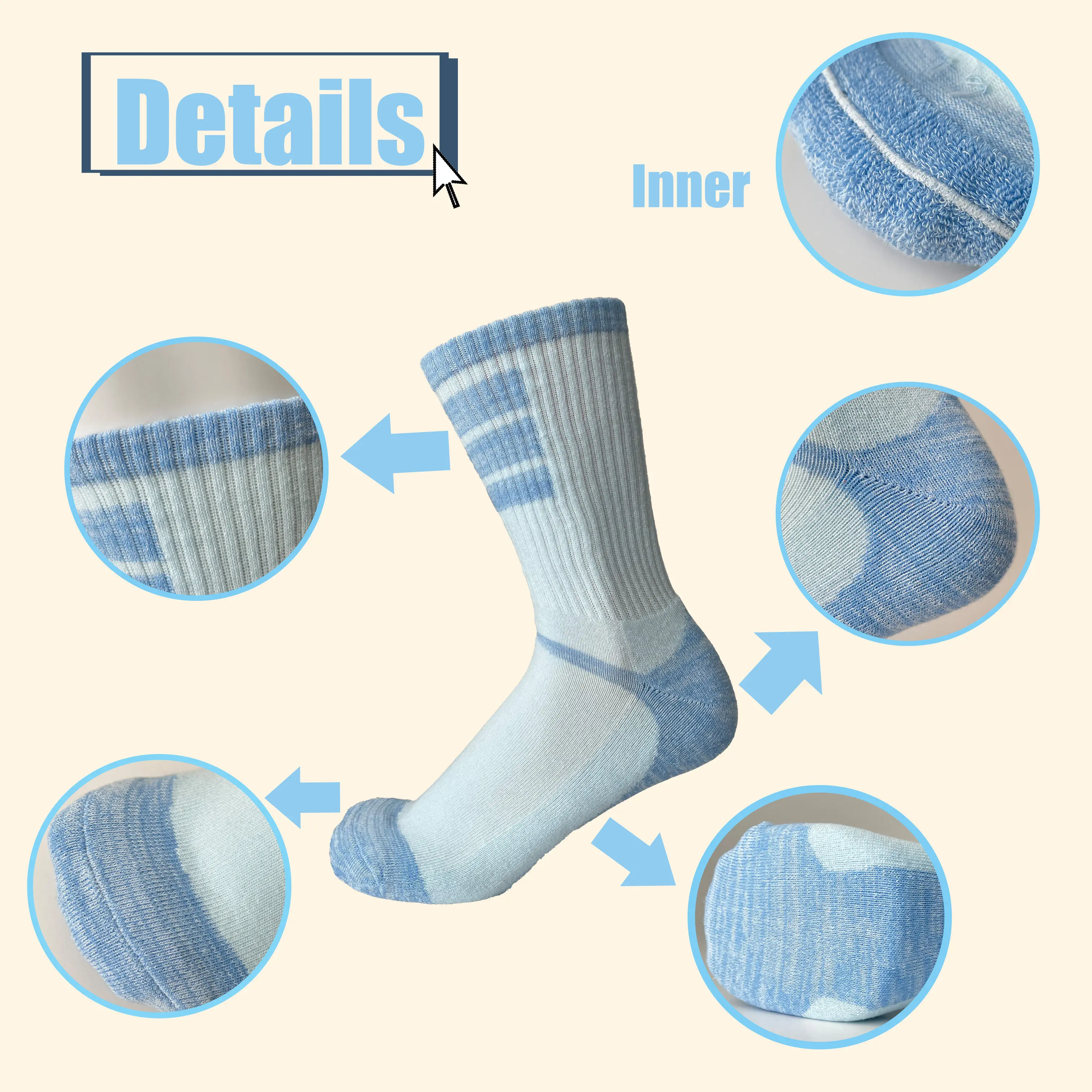 Men's Trainer Socks None - - Huayang 3