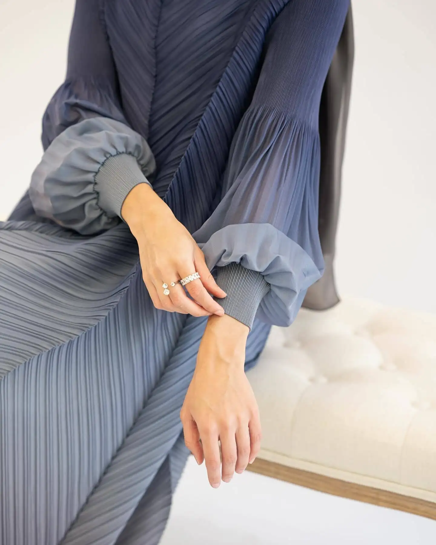 Long Pleated Gown One Size & Customized by Pleats Clothing 5