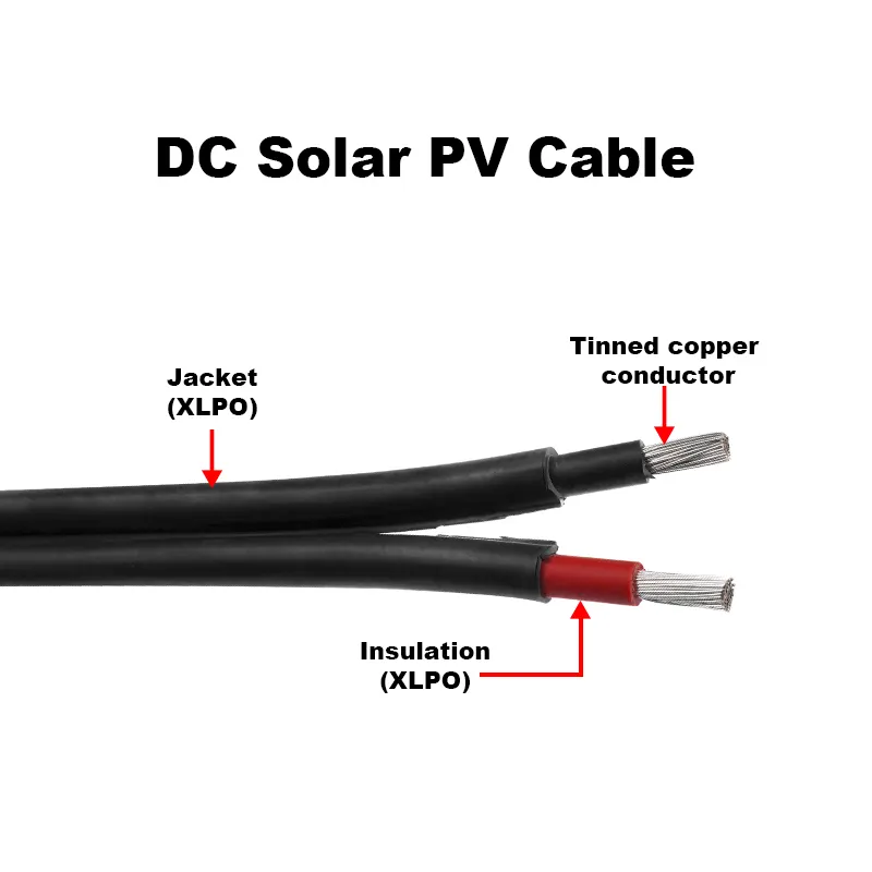 Pv Cable Price EN60811-504 AC:Uo/U=1.0/1.0KV DC:1.5KVquality Assurance 7
