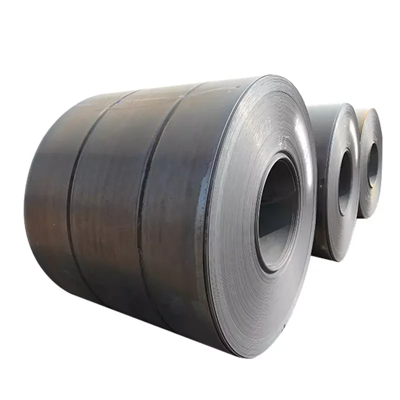 Proveedor chino de bobinas de acero al carbono negro laminado en caliente A36 S235jr S355 Ss400 Q195 Q235 1
