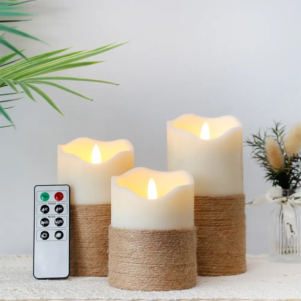 Realistic Flameless Candles PILLAR Wholesale - NEW IMAGE 7