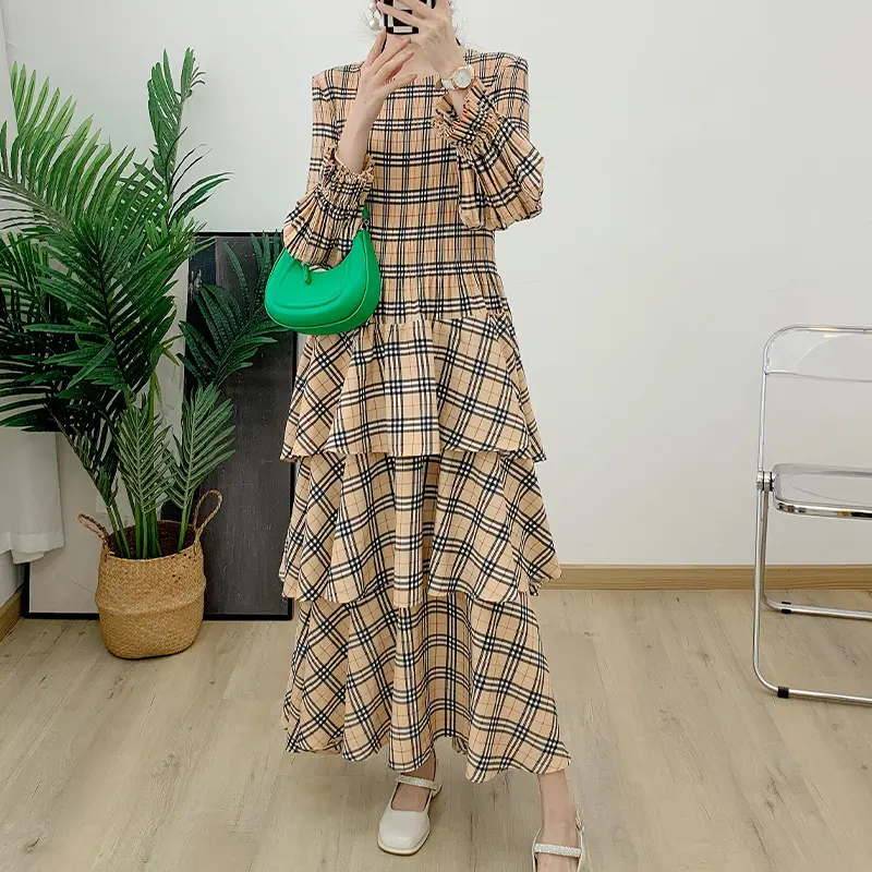 Pleated Gown Temperament Commuter by Pleats Clothing 3