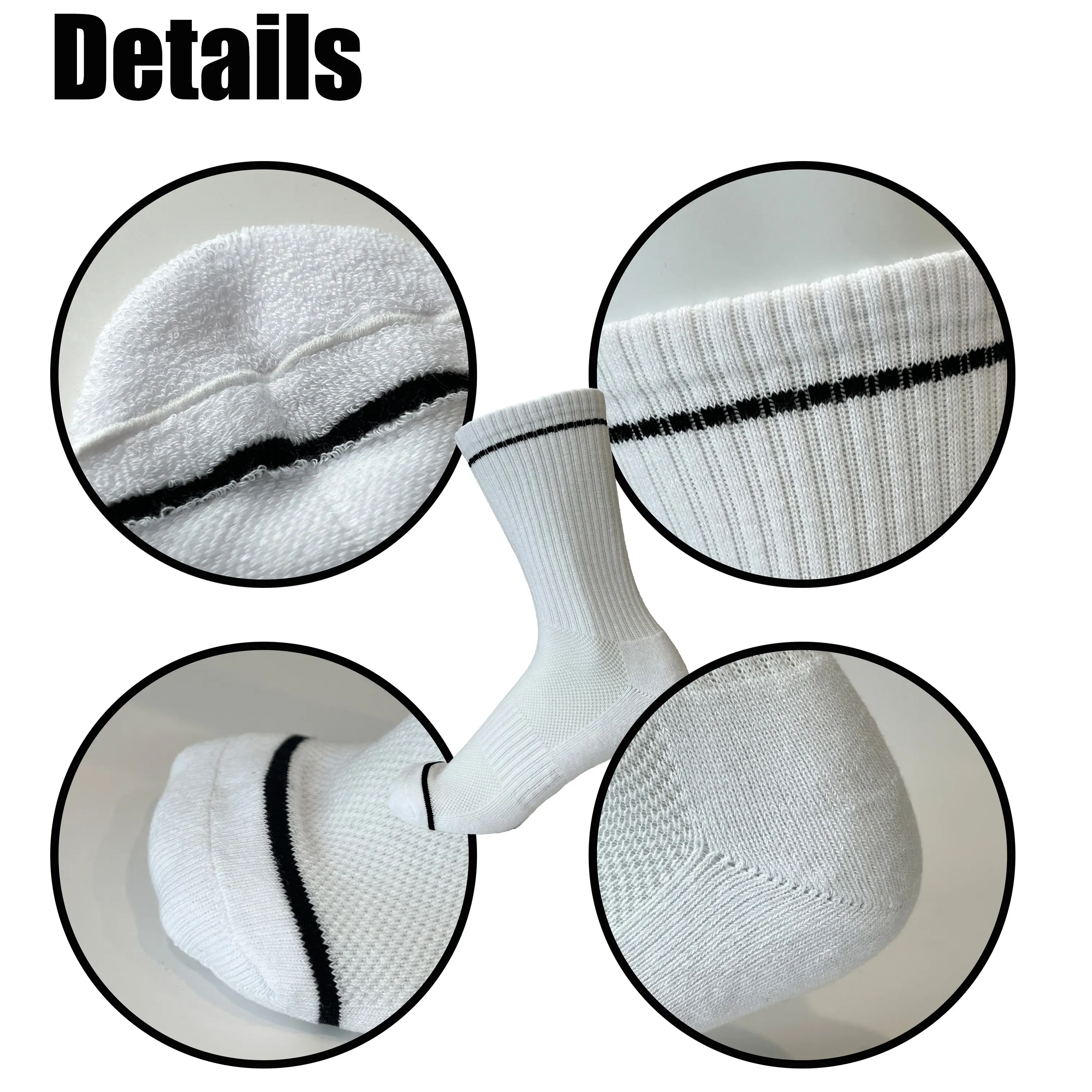Men's Athletic Crew Socks None - - Huayang 3