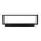 Black ethanol fireplace box