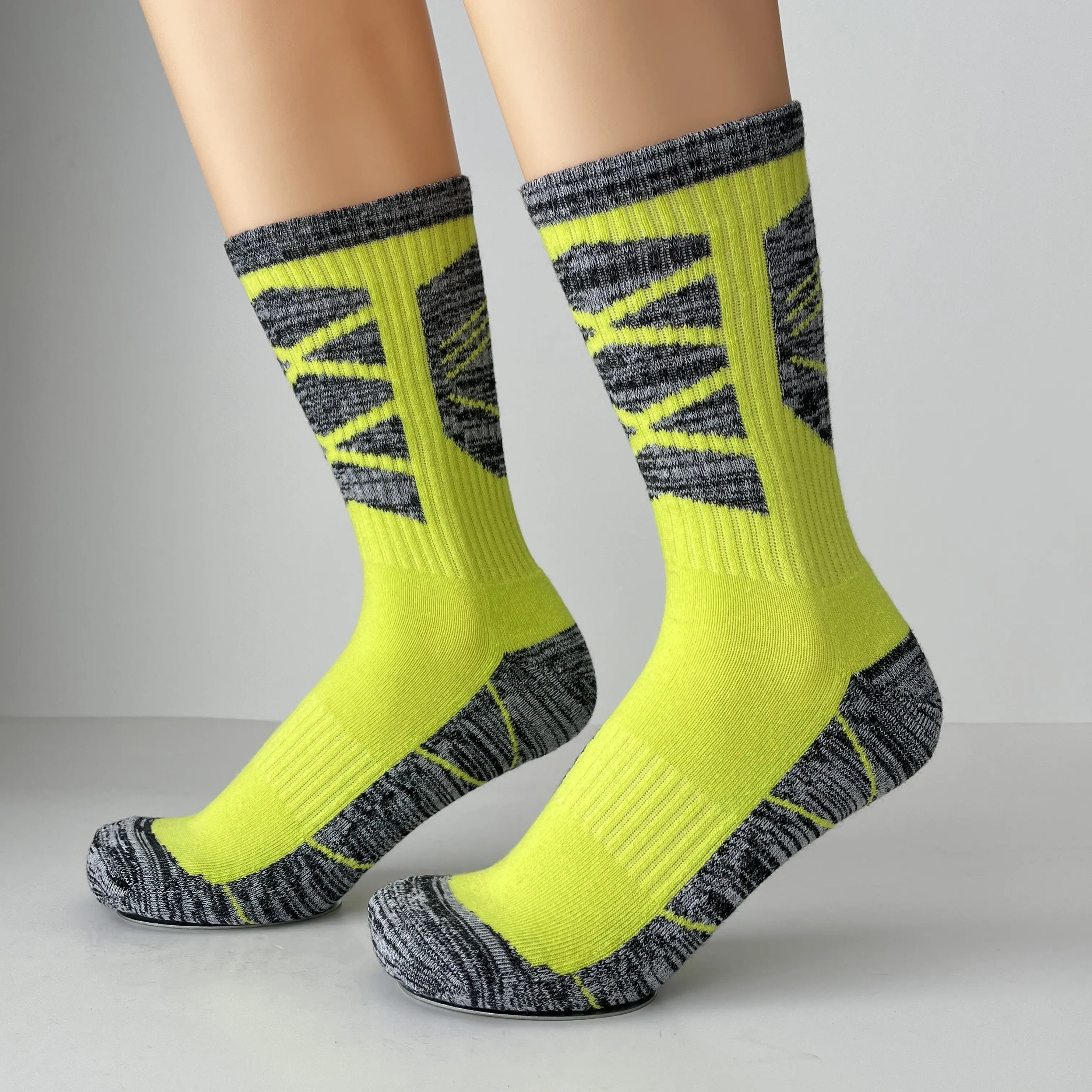 Toddler Socks with Grips Solid - - Huayang 1