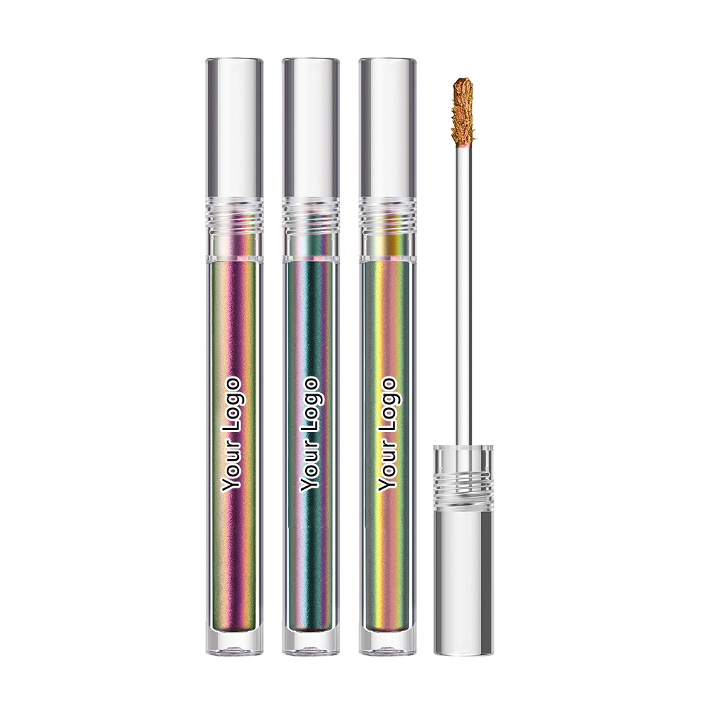 Mlm Custom Makeup High Light Glitter Liquid Eyeshadow Private Brand Chameleon Long Wearing Liquid Eye Shadow For Fair Skin Tone 1