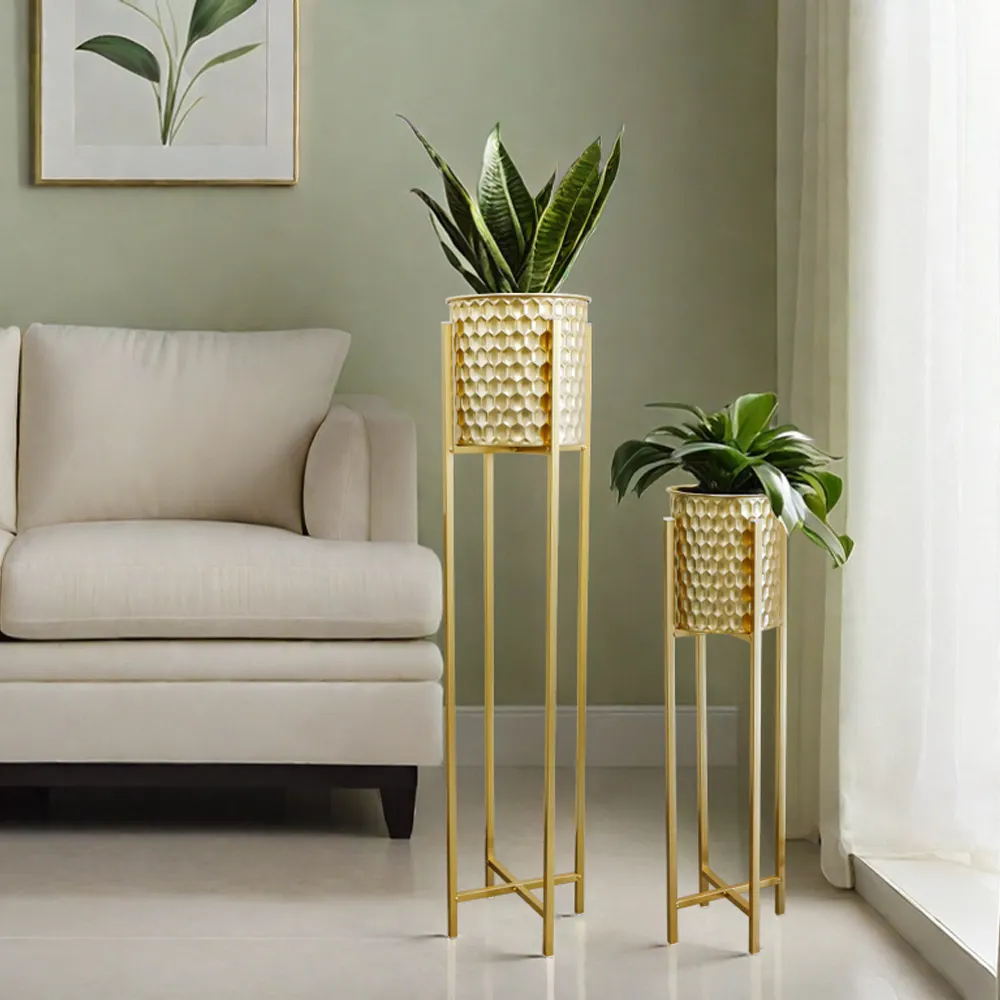 Metal Planters Hand Carved Wholesale - NEW IMAGE 4