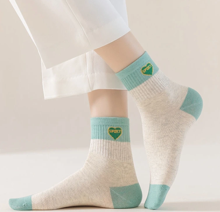 Custom Ankle Socks Polyester Material Knit Logo Unisex Sports One Size 1
