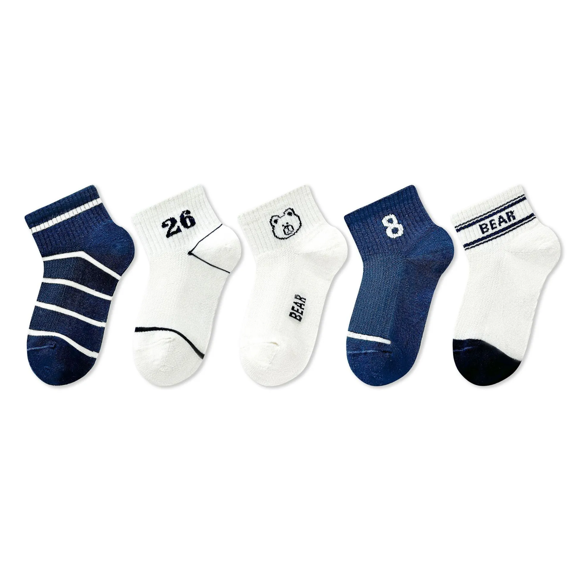 Custom Boys Crew Socks for Summer Breathable Knitting 1
