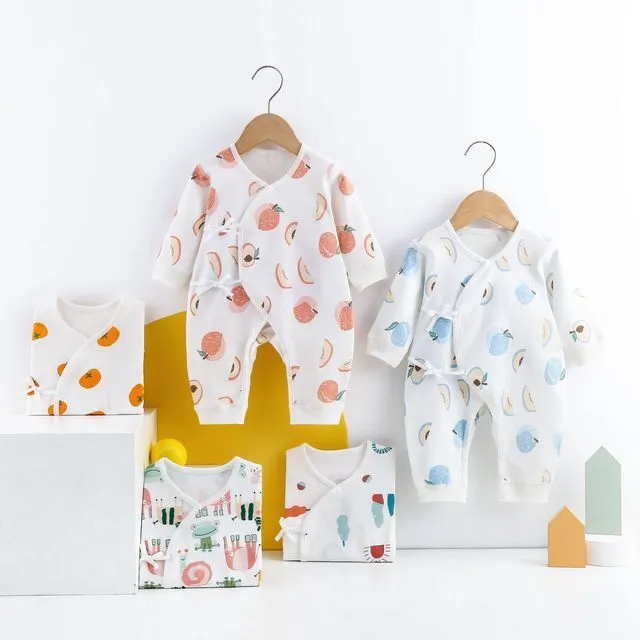 Barboteuses en coton pour nouveau-né - Vêtements printemps/automne de haute qualité 1