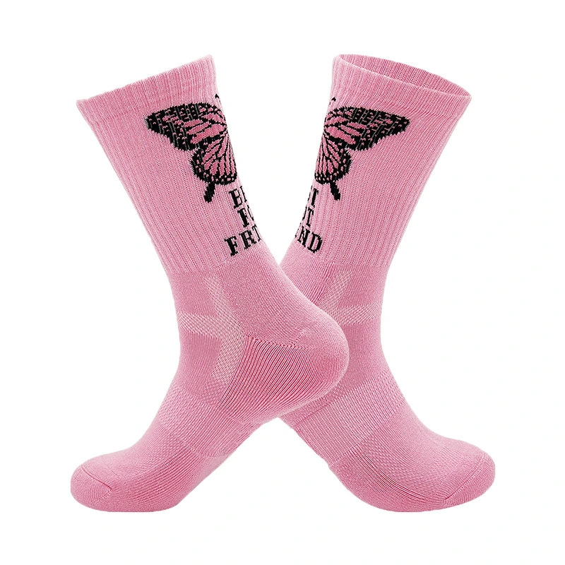 Sport Knitting Sock Custom Logo Size Packing Color Socks Cotton Polyester Socks 1