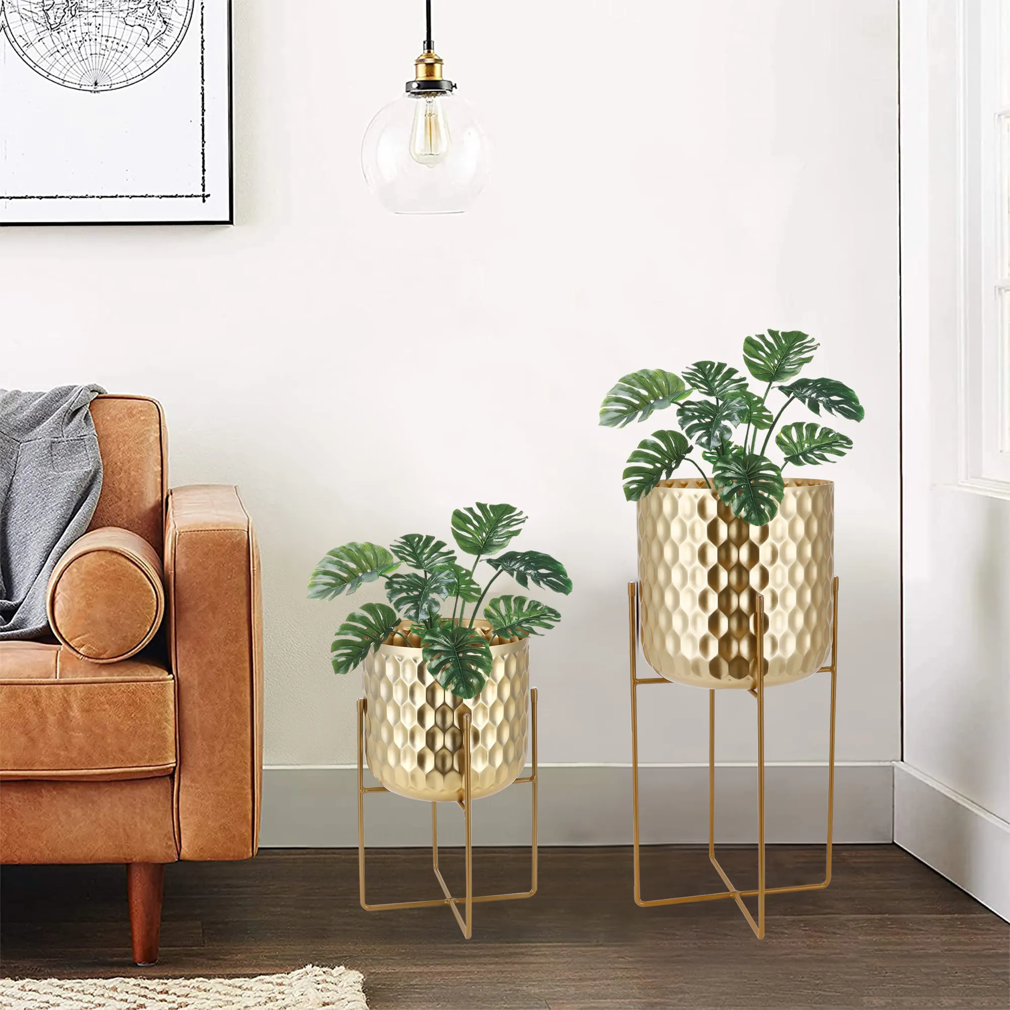 Metal Plant Pots Modern Wholesale - NEW IMAGE 3