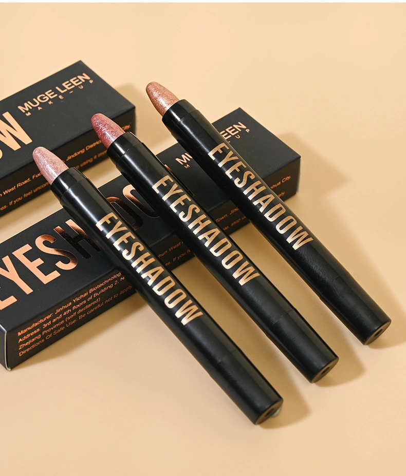 Mlm Custom Makeup Waterproof Long Lasting Brightening Eyeshadow Stick Pearly Sparkle Glitter Shimmer Vegan Pencil Eye Shadow 1