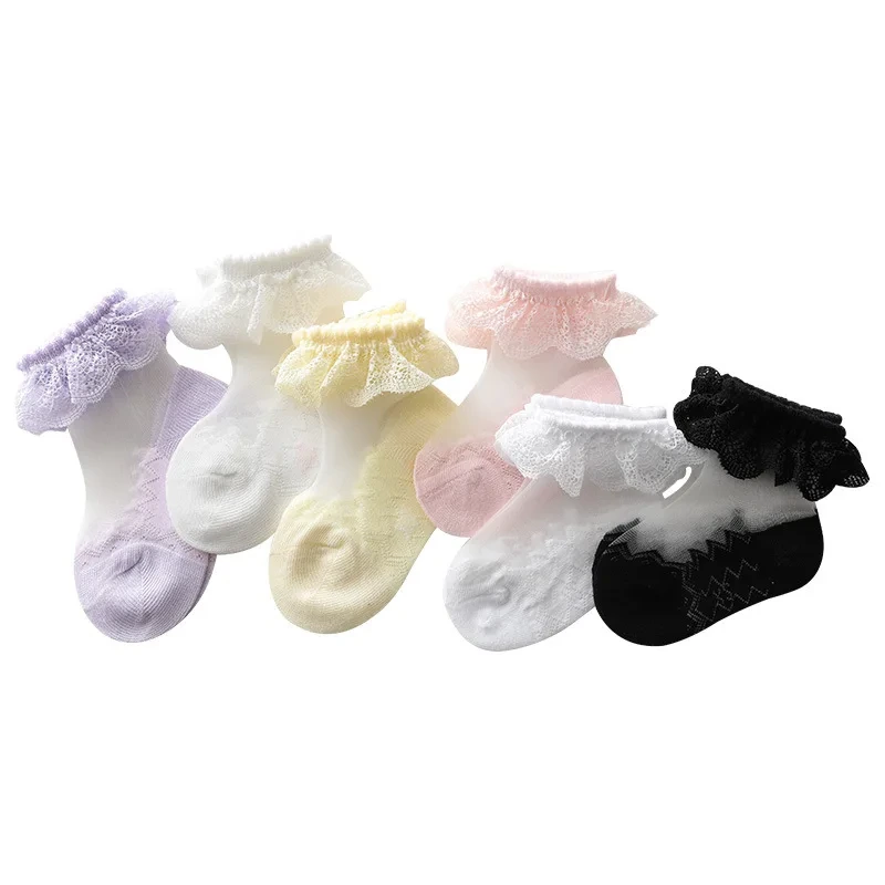 Baby Summer Lace Dress Ankle Socks - Breathable and Comfortable 1