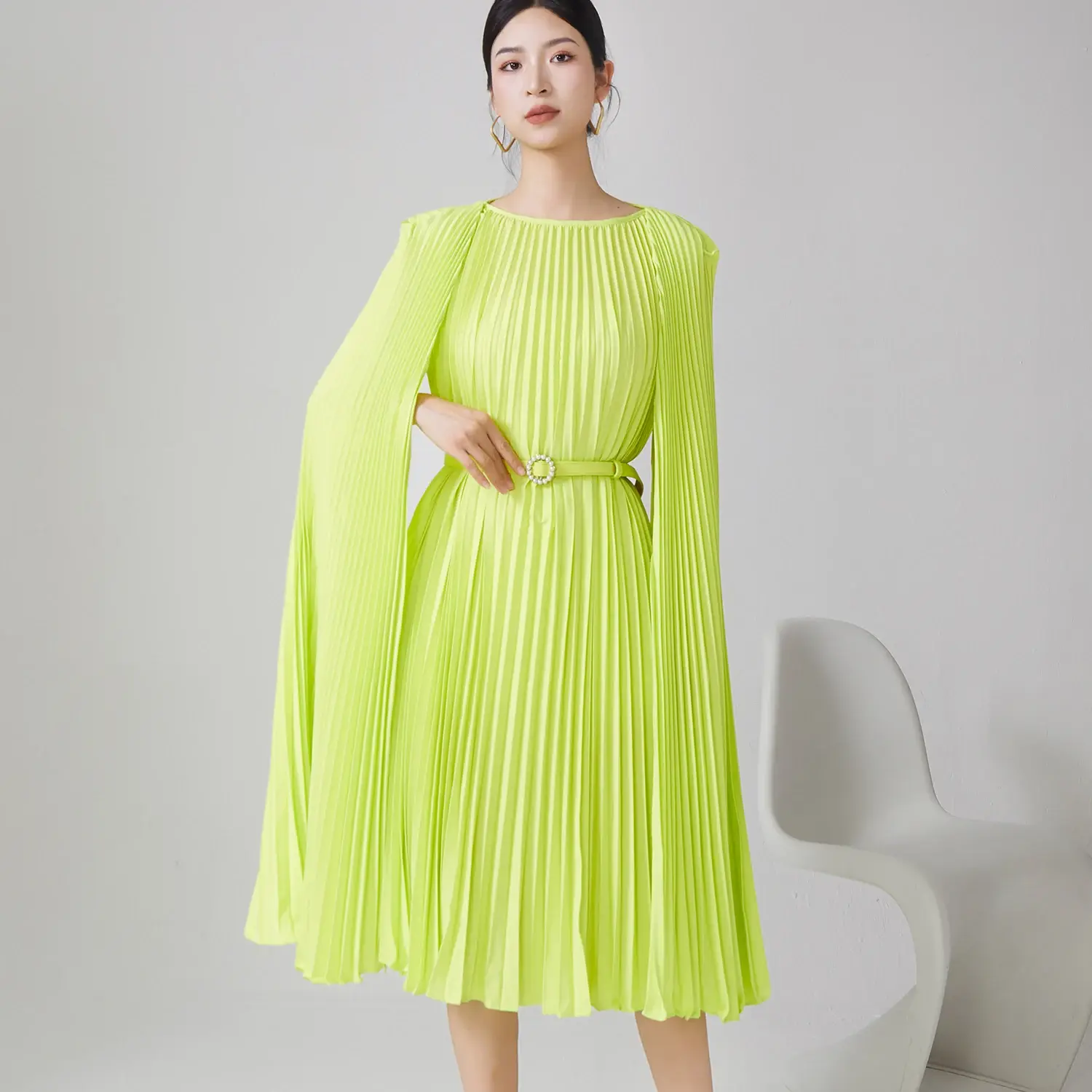 Pleated Short Gown 2024 - - Pleats Clothing 3