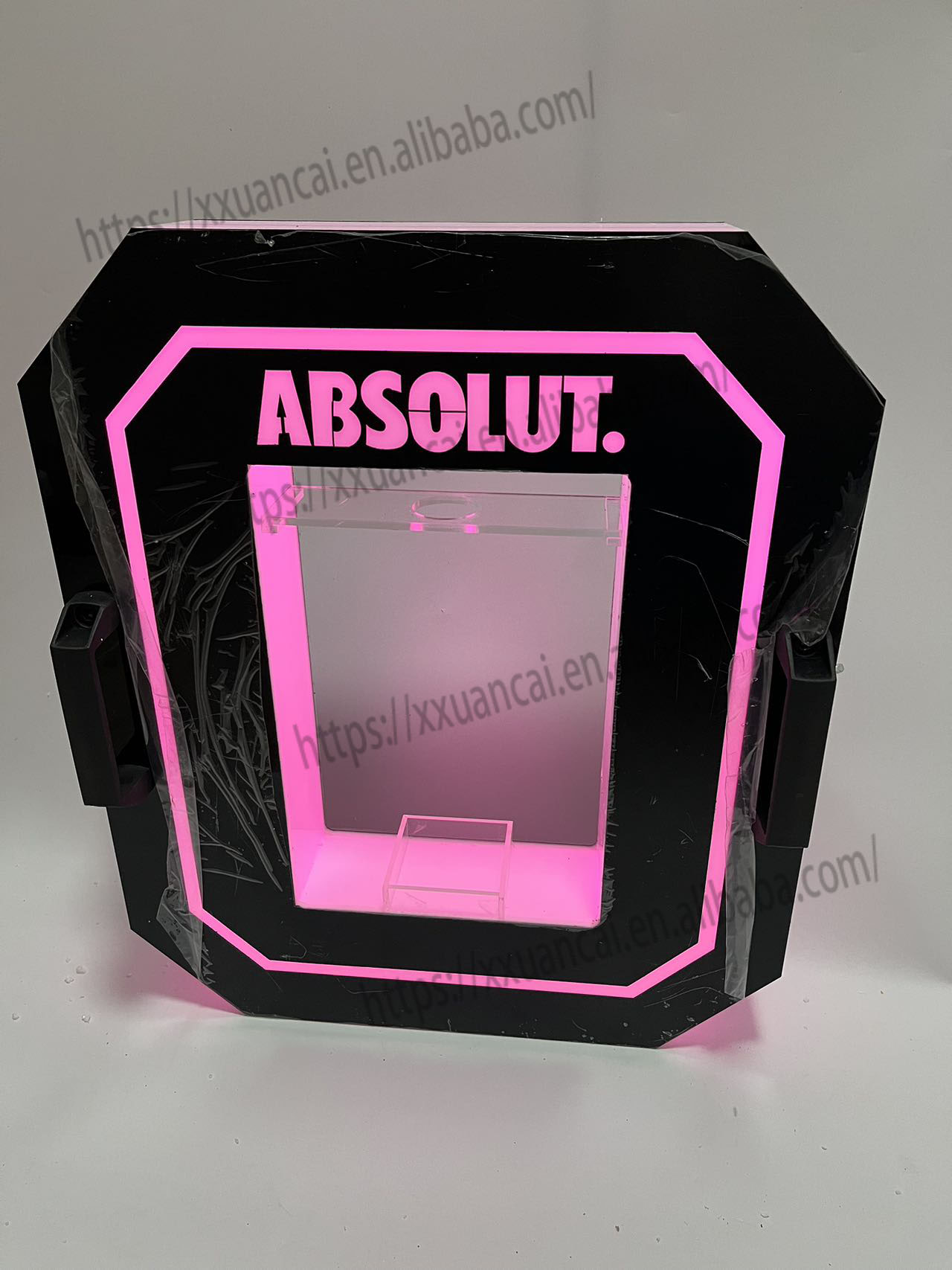 Custom Logo Rechargeable LED Bottle Presenter Carrier Display 4